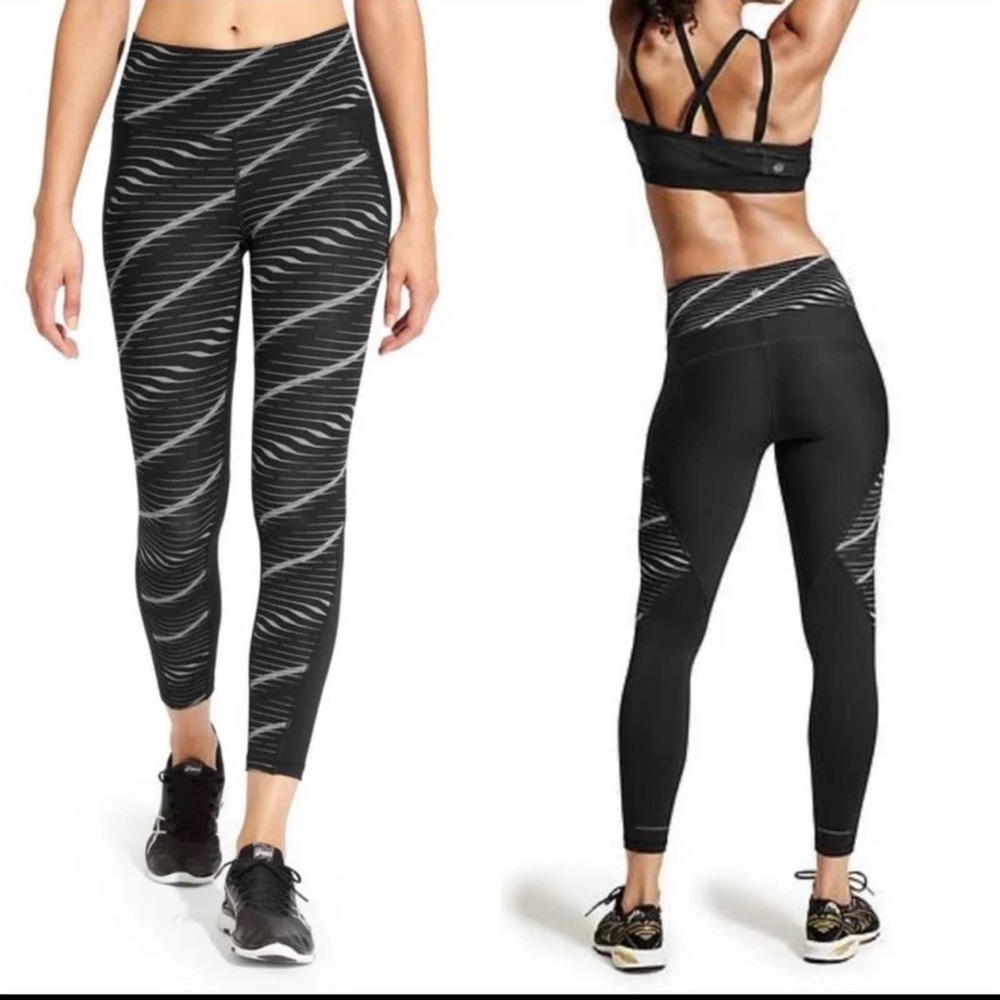 Athleta Sculptek Waves Stealth 7/8 Tights